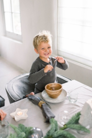 Leuke waxinehouder ster beige