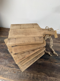 Stoer houten amuseplankje/ broodplankje 30 cm