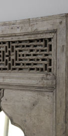 Prachtige unieke spiegel oud hout