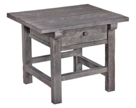 Stoere bijzettafel / salontafel van oud hout "Jens"