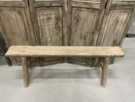 Stoer robuust chinees bankje oud hout nr.3