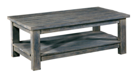 Stoere salontafel met onderplank van oud hout "Jens"