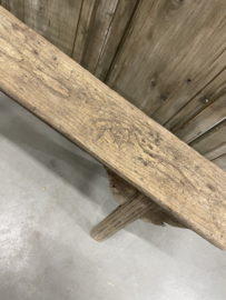 Stoer robuust chinees bankje oud hout nr.1