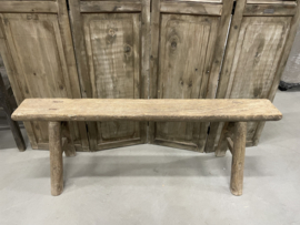 Stoer robuust chinees bankje oud hout nr.3