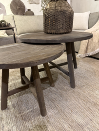 Stoere set "Jens" ronde salontafels - ronde poot