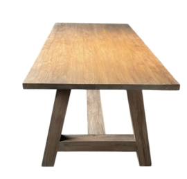 Prachtige stoere A-poot eettafel "Jack"