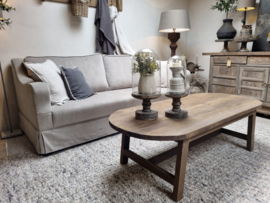 Ovale salontafel van oud hout "Jens" - 2 maten