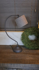 Mooie tafellamp Yara Rusty rough brown van Luksa Home