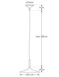 Hanglamp Fluente 18 cm van Frezoli