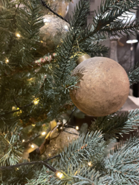 Mooie kerstballen bruin goud van PTMD