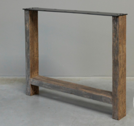 Houten poot H laag 10x5