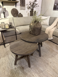 Stoere set "Jens" ronde salontafels - ronde poot