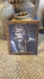Prachtige fotolijst XXL oud hout