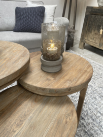 Leuke ronde salontafelset van 3 stuks "Jack"