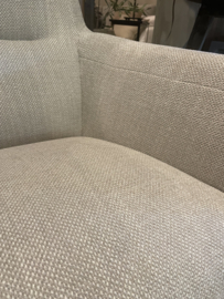 Mooie landelijk stoere industriële fauteuil met draaipoot zwart "Mick"
