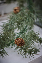 Cederslinger met dennenappels  kerstgroen kunst