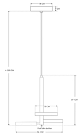 Hanglamp Apriro 3 lamps van Frezoli