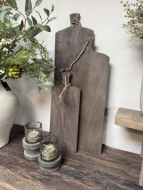 Stoere houten vergrijsde broodplank 70 cm