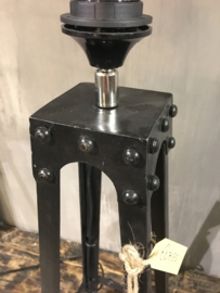 Stoere zwarte metalen tafellampen