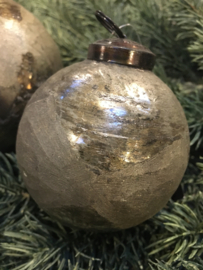 Mooie kerstballen koper grijs van PTMD