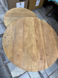 Stoere set "Reno" ronde salontafels naturel