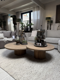 Prachtige ronde salontafelset XL"Jack"