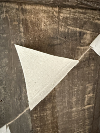 Leuke linnen vlaggetjes beige