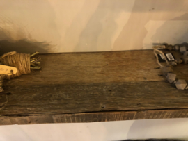 Stoere wandplank van oud hout in 100 cm