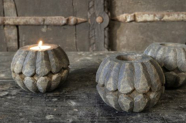 Leuke houten waxinehouder