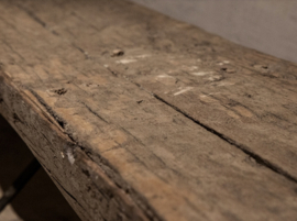 Stoere wandplank van oud hout in 100 cm