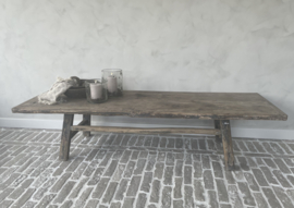Prachtig stoere oude unieke salontafel