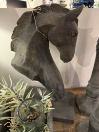 Mooi houten paard vergrijsd hout van Luksa Home