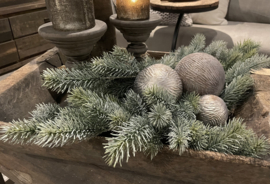 Mooie kerstballen grijs van PTMD
