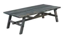 Stoere cross salontafel van oud hout "Jens"