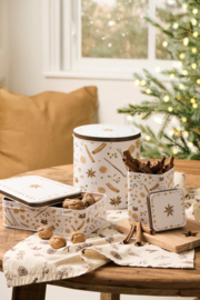 Mooi opbergblik hoog rond kerstkruiden