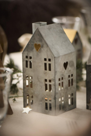Leuke metalen huisjes - set van 3 stuks