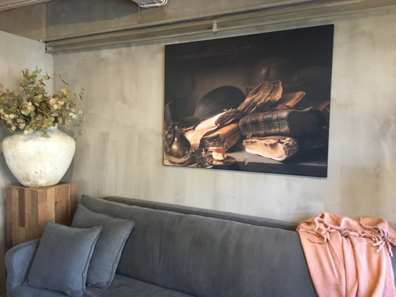 personeelszaken overdracht Kloppen Prachtig schilderij canvas framed -Still life with Books- | SALE | Landelijk  at Home