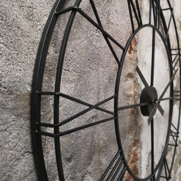 Blijkbaar wimper Gedateerd Mooie klok zwart metaal 57 & 70 cm | Klokken | Landelijk at Home