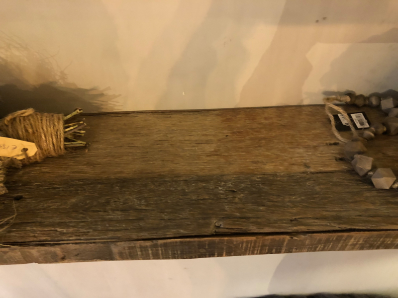 Stoere wandplank van oud hout in 80 cm | Wandrekken | Landelijk at Home