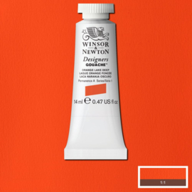 W&N Designers Gouache Orange lake deep  452-serie 1