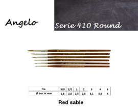 Angelo Penseel Red Sable-serie  410 p/st. (prijs vanaf)