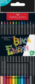 Faber Castell Kleurpotloden Black edition 12 stuks in kartonnen doosje