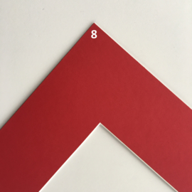 Passe-Partouts Brown & Red  tinten  op maat gemaakt ( prijs vanaf)