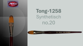Artigo 1258 Synthetic kattentong- rode korte steel No. 20  p/st
