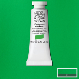 W&N Designers Gouache Permanent green light 483-serie 2