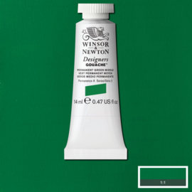W&N Designers Gouache Permanent green middle 484-serie 2