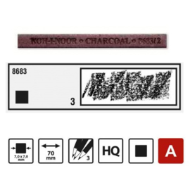 Koh-I-Noor Houtskool blok 8683/3 -ds. 18 stuks