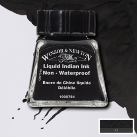 Winsor en Newton Drawing Inkt Liquid Indian Ink 14ml.