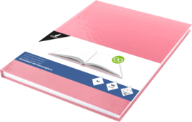 Dummy  A4 Wit papier- hard cover Roze 80 vel