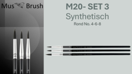 MusBrush Penseelset  M20~Set No.3 ( 3 -delig)